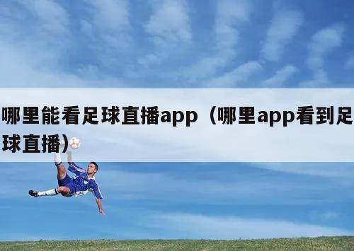 哪里能看足球直播app（哪里app看到足球直播）