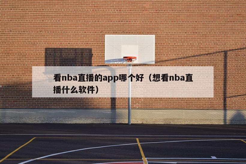 看nba直播的app哪个好（想看nba直播什么软件）